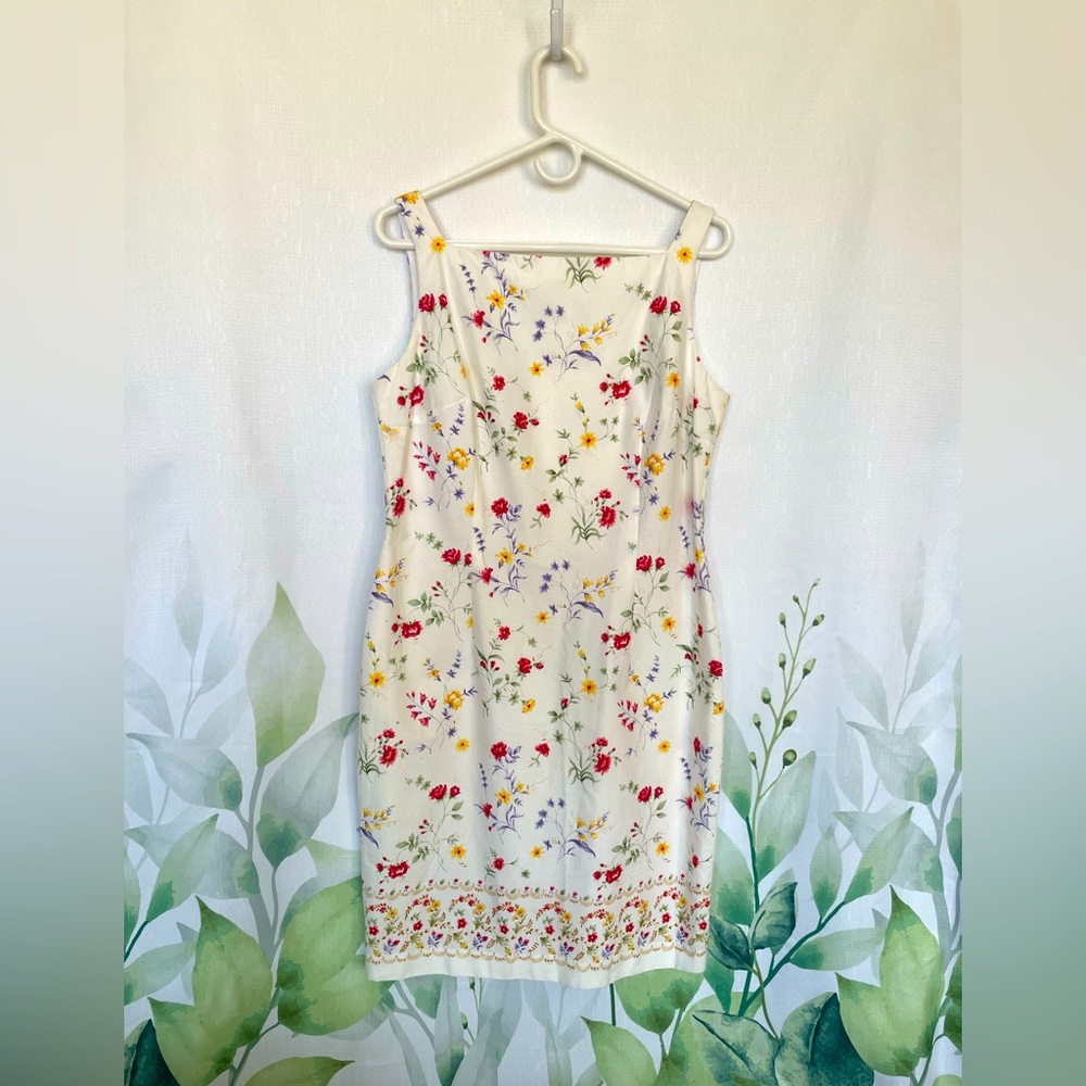 Floral White Dress